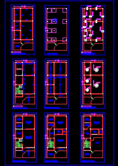 G+2 Storey Independent House Structural Free DWG Detail